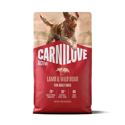 Carnilove hondenvoer Active Adult lam en wild zwijn 4 kg – graanvrij