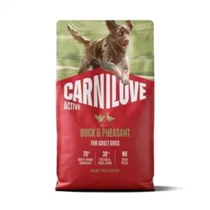 Carnilove hondenvoer Active Adult eend en fazant 4 kg – graanvrij - Afbeelding 1