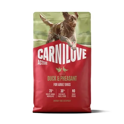 Carnilove hondenvoer Active Adult eend en fazant 4 kg – graanvrij