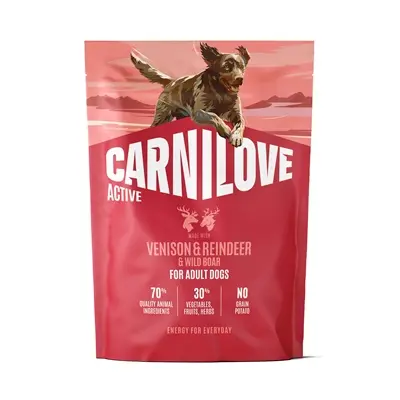 Carnilove hondenvoer Active Adult hert, rendier en wild zwijn 1,5 kg
