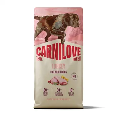 Carnilove hondenvoer True Fresh Adult kalkoen 12 kg – graanvrij