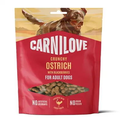 Carnilove hondensnack Crunchy struisvogel en braam 200 g – graanvrij