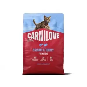 Carnilove kittenvoer Active Kitten zalm en kalkoen 2 kg – graanvrij - Afbeelding 1