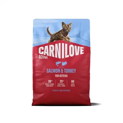 Carnilove kittenvoer Active Kitten zalm en kalkoen 2 kg – graanvrij