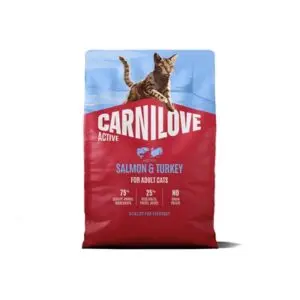 Carnilove kattenvoer Active Adult zalm en kalkoen 2 kg – graanvrij - Afbeelding 1
