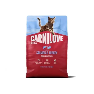 Carnilove kattenvoer Active Adult zalm en kalkoen 2 kg – graanvrij