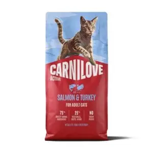 Carnilove kattenvoer Active Adult zalm en kalkoen 6 kg – graanvrij - Afbeelding 1