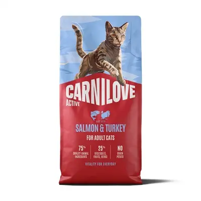 Carnilove kattenvoer Active Adult zalm en kalkoen 6 kg – graanvrij