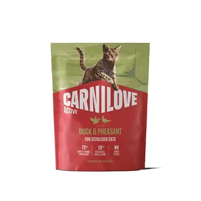 Carnilove kattenvoer Active Sterilised eend en fazant 400 g – graanvrij