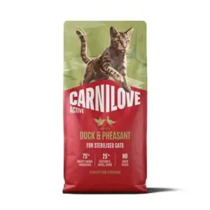 Carnilove kattenvoer Active Sterilised eend en fazant 6 kg – graanvrij - Afbeelding 1