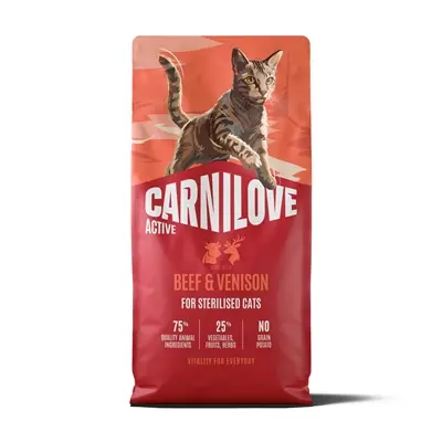 Carnilove kattenvoer Active Sterilised rund en hert 6 kg – graanvrij