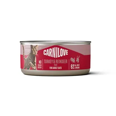 Carnilove kattenvoer paté kalkoen en rendier 12 x 100 g