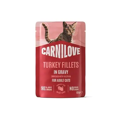 Carnilove kattenvoer pouch kalkoen en valeriaan in jus 24 x 85 g