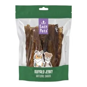 Easypets buffel jerky 180 g – gedroogde strips waterbuffel - Afbeelding 1