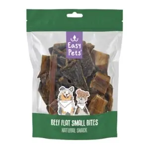 Easypets rundvlees plat kleine stukjes 200 g – buffelslokdarm - Afbeelding 1