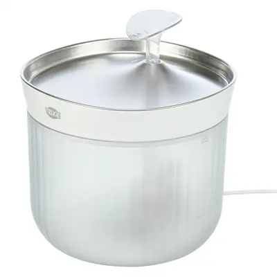 Trixie drinkfontein Aqua Clear kunststof/rvs wit 18 x 18 x 16 cm