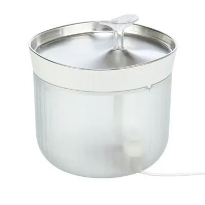 Trixie drinkfontein Aqua Clear kunststof/rvs wit 18 x 18 x 16 cm