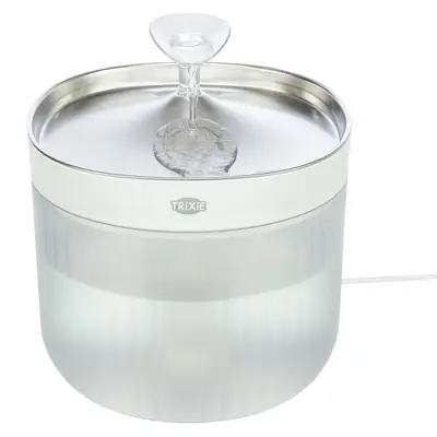 Trixie drinkfontein Aqua Clear kunststof/rvs wit 18 x 18 x 16 cm