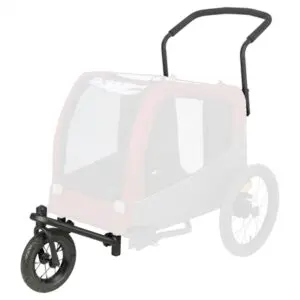 Trixie joggingkit voor fietskar #12781 – met zwenkwiel en rem - Afbeelding 1