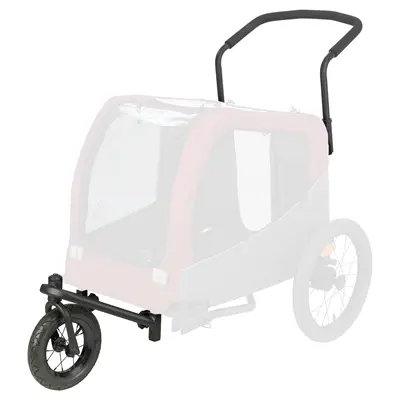 Trixie joggingkit voor fietskar #12781 – met zwenkwiel en rem