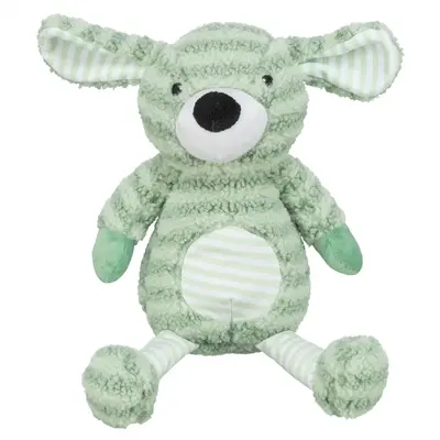 Trixie hondenspeeltje hond met strepen pluche groen 34 cm – met geluid