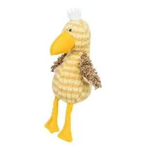 Trixie hondenknuffel vogel pluche geel 38 cm – met geluid - Afbeelding 4