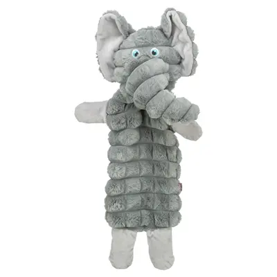 Trixie hondenknuffel olifant pluche grijs 54 cm – met geluid