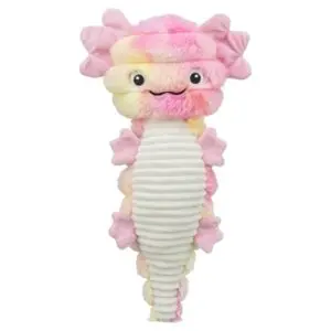 Trixie hondenknuffel axolotl pluche roze/meerkleurig 36 cm – ritselt - Afbeelding 1