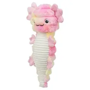 Trixie hondenknuffel axolotl pluche roze/meerkleurig 36 cm – ritselt - Afbeelding 4