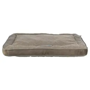 Trixie hondenkussen Liano hoekig velours taupe 80 x 60 cm - Afbeelding 1