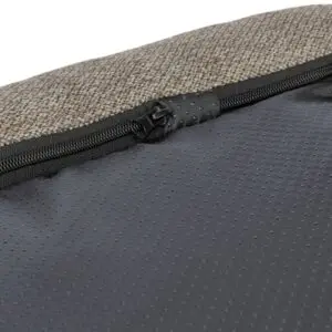 Trixie hondenkussen Liano hoekig velours taupe 100 x 65 cm - Afbeelding 6