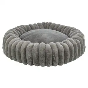 Trixie hondenmand Lonni rond brede ribstof antraciet 60 x 60 x 13 cm - Afbeelding 1