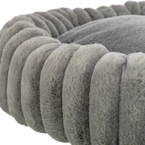 Trixie hondenmand Lonni rond brede ribstof antraciet 60 x 60 x 13 cm - Afbeelding 4