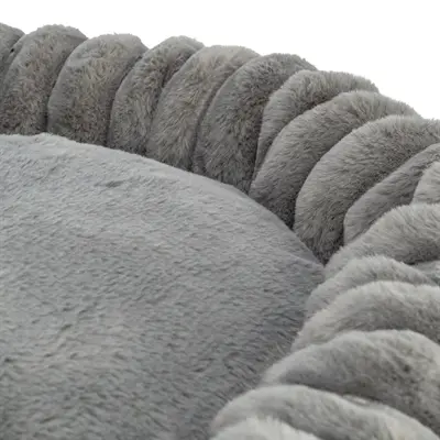 Trixie hondenmand Lonni rond brede ribstof antraciet 60 x 60 x 13 cm