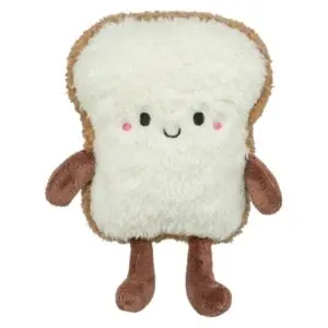 Trixie kattenspeeltje toast XXL pluche met Amerikaanse catnip 18 cm - Afbeelding 1