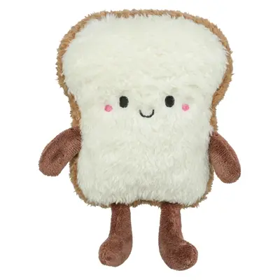 Trixie kattenspeeltje toast XXL pluche met Amerikaanse catnip 18 cm