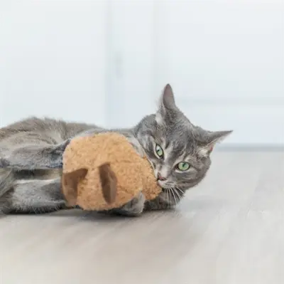 Trixie kattenspeeltje pinda XXL pluche met Amerikaanse catnip 20 cm