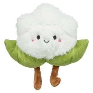 Trixie kattenspeelgoed bloemkool XXL pluche met Amerikaanse catnip 18 cm - Afbeelding 1