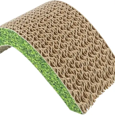 Trixie knaagbrug karton 9 x 17 x 7 cm – klein formaat met grasprint