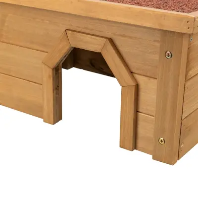 Trixie knaagdierhuis donkerbruin 40 x 28 x 20 cm – gebeitst grenenhout