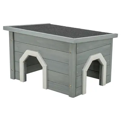 Trixie knaagdierhuis grijs 50 x 37 x 30 cm – gebeitst grenenhout
