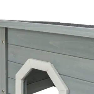 Trixie knaagdierhuis grijs 50 x 37 x 30 cm – gebeitst grenenhout - Afbeelding 6