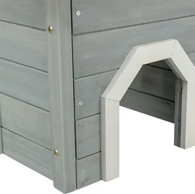 Trixie knaagdierhuis grijs 50 x 37 x 30 cm – gebeitst grenenhout