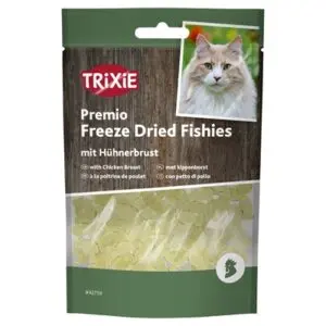 Trixie Freeze Dried Fishies kattensnack met kippenborst 20 g - Afbeelding 4