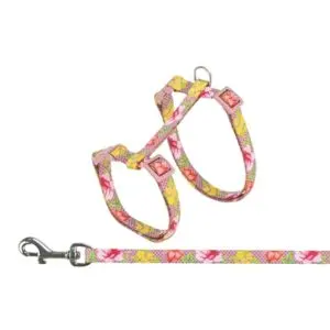 Trixie kattentuigje met riem bloemenmotief assorti 27-45 x 1 cm - Afbeelding 4