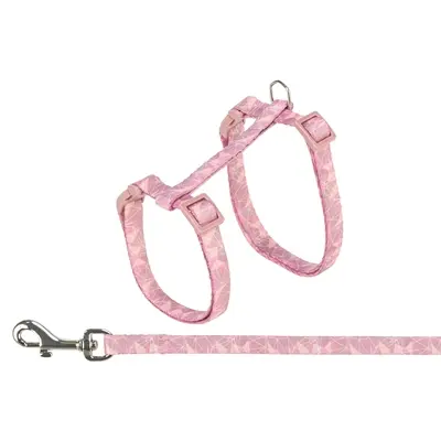 Trixie kattentuigje met riem geometrisch assorti 27-45 x 1 cm, 4 stuks