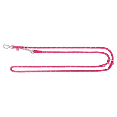 Trixie hondenriem Summit Reflect verstelbaar touw fuchsia 200 x 1,3 cm