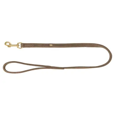 Trixie hondenriem Pure leer bruin 120 x 1 cm – nubuckleer
