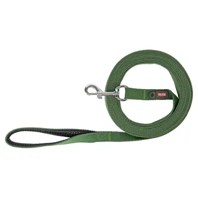 Trixie sleeplijn olijfgroen 15 m x 2 cm – zonder handlus