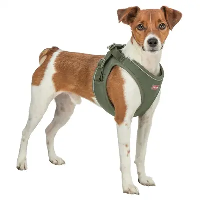 Trixie hondentuig Urbanvest mesh olijfgroen XXS-XS 34-37 x 1,5 cm
